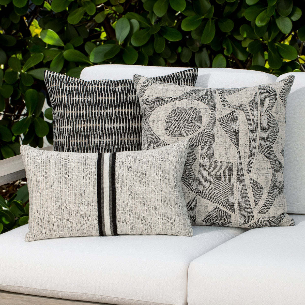 Elaine Smith Entity Linen Outdoor Pillow