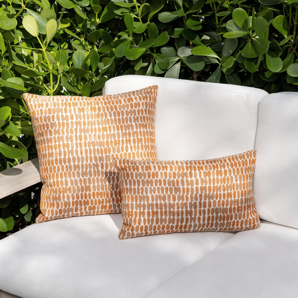 Elaine Smith Thumbprint Tuscan Outdoor Pillow