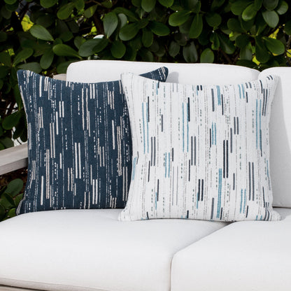 Elaine Smith Connection Indigo outdoor pillow, navy - view 10