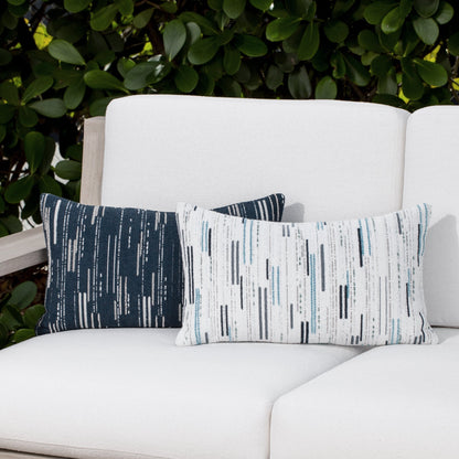 Elaine Smith Connection Indigo outdoor pillow, navy - view 6