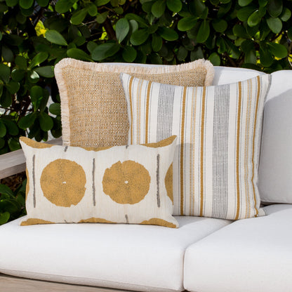 Elaine Smith Solstice Gold outdoor pillow, gold - view 6