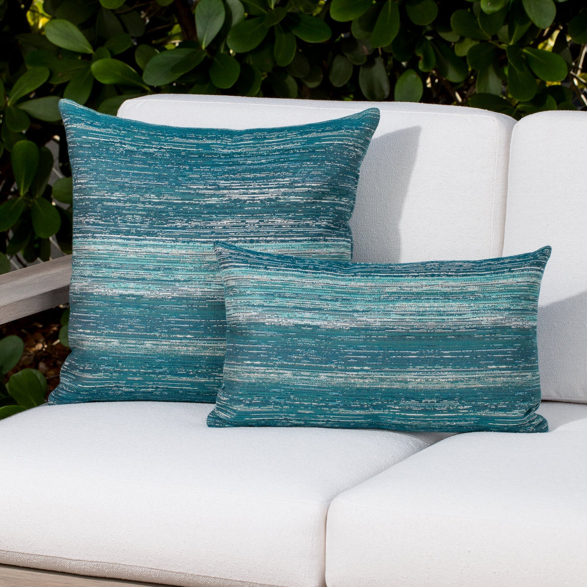 Elaine Smith Textured Lagoon Outdoor Pillow