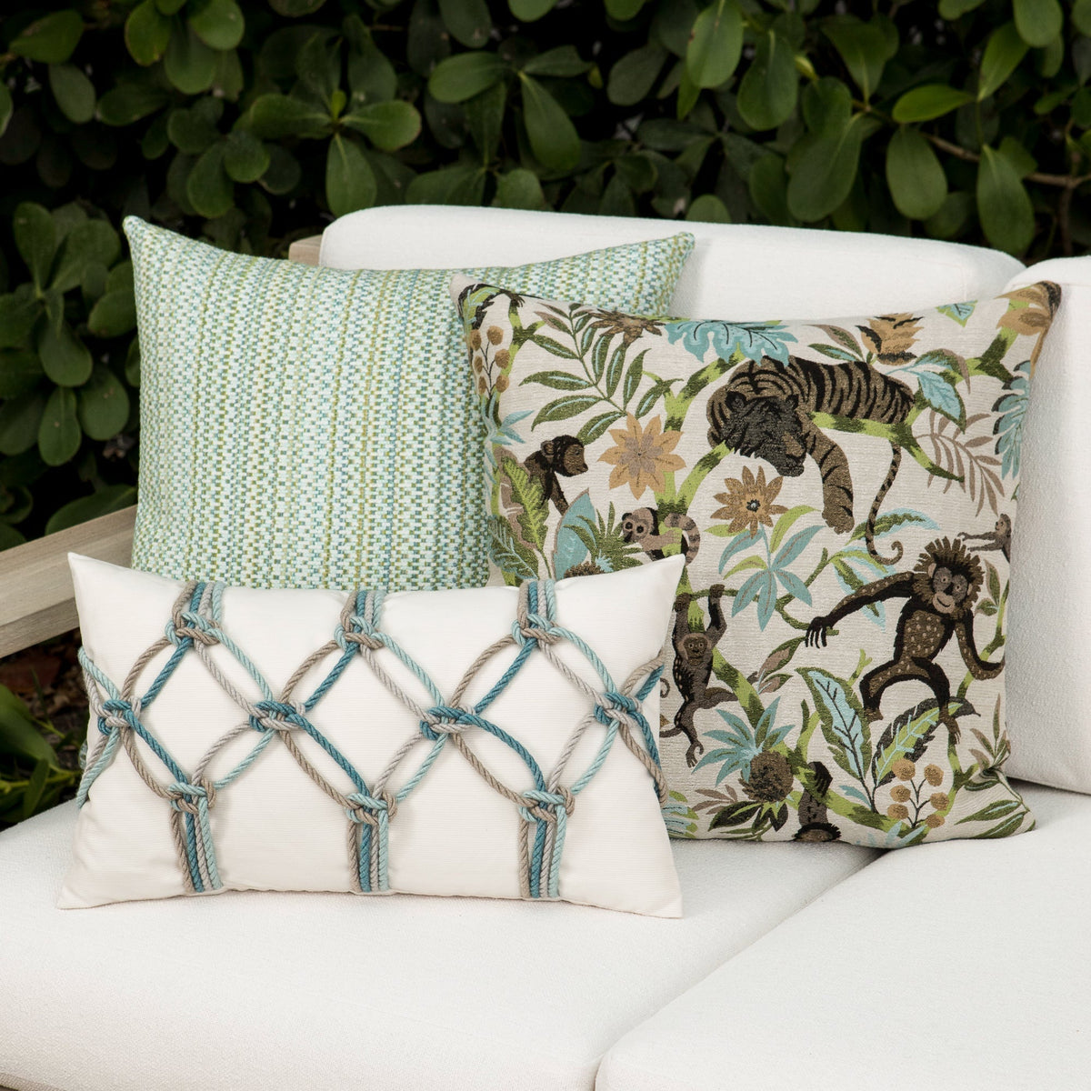 Elaine Smith Kaleidoscope Spring outdoor pillow, multicolor - view 11