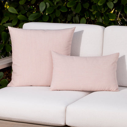 Elaine Smith Solid Blush Outdoor Pillow