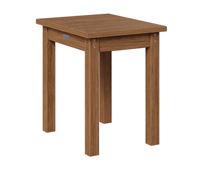 Berlin Gardens HDPE End Table in Antique Mahogany