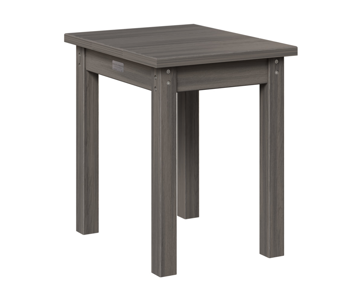 Berlin Gardens HDPE End Table in Coastal Gray
