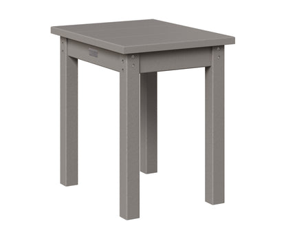 Berlin Gardens HDPE End Table in Light Gray