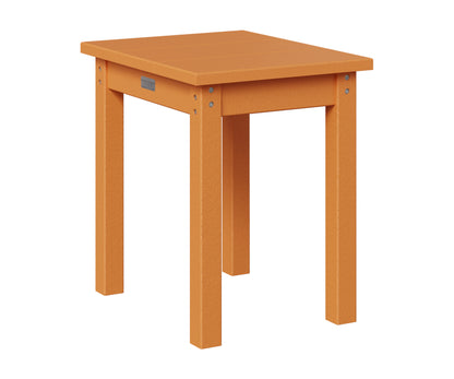 Berlin Gardens HDPE End Table in Mango Orange
