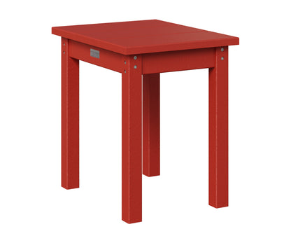 Berlin Gardens HDPE End Table in Scarlet Red
