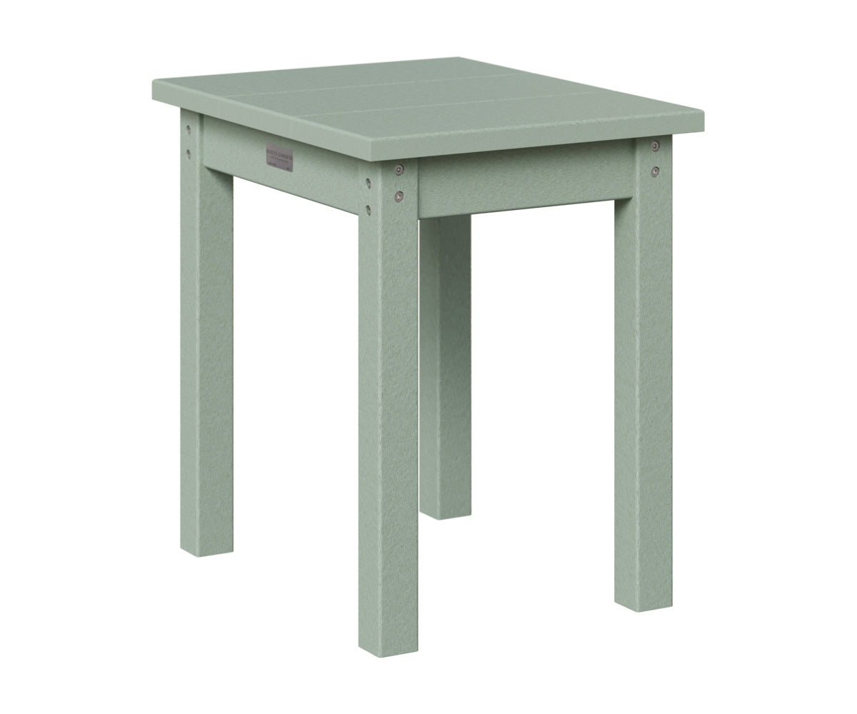 Berlin Gardens HDPE End Table in Sea Foam