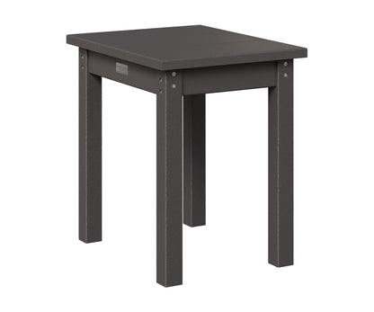 Berlin Gardens HDPE End Table in Smoke Gray