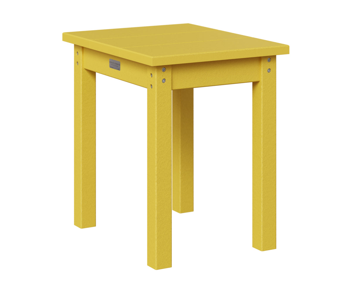 Berlin Gardens HDPE End Table in Sunburst Yellow