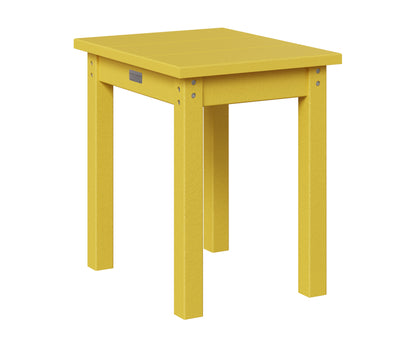 Berlin Gardens HDPE End Table in Sunburst Yellow