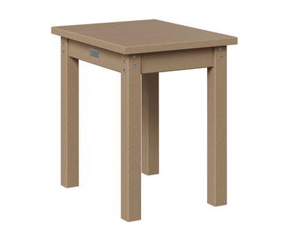 Berlin Gardens HDPE End Table in Weatherwood