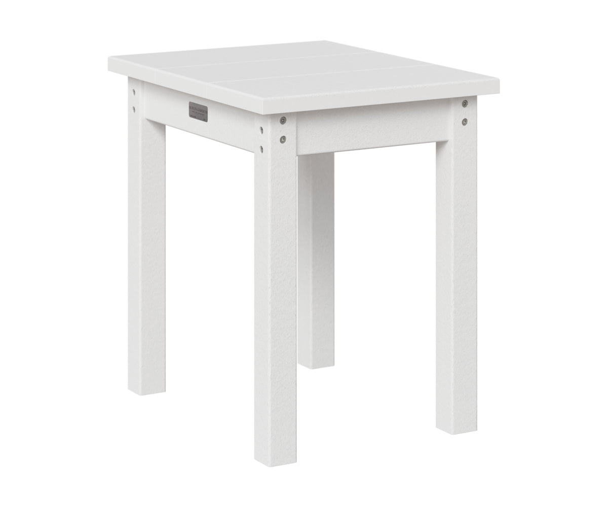 Berlin Gardens HDPE End Table in White