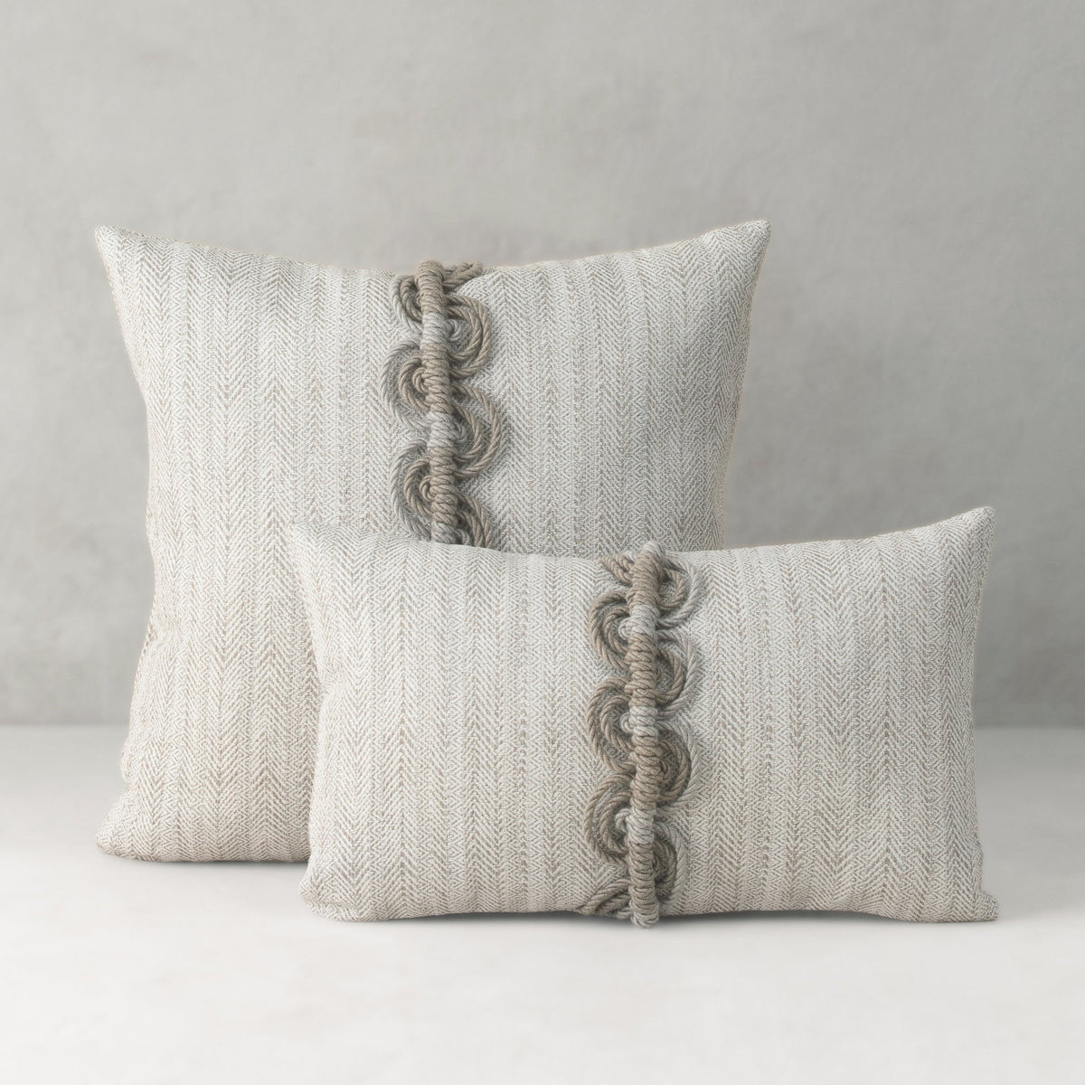 Elaine Smith Dressage Pebble outdoor pillow, beige - view 4