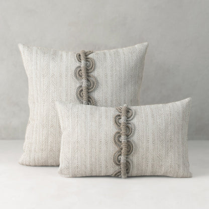Elaine Smith Dressage Pebble outdoor pillow, beige - view 4