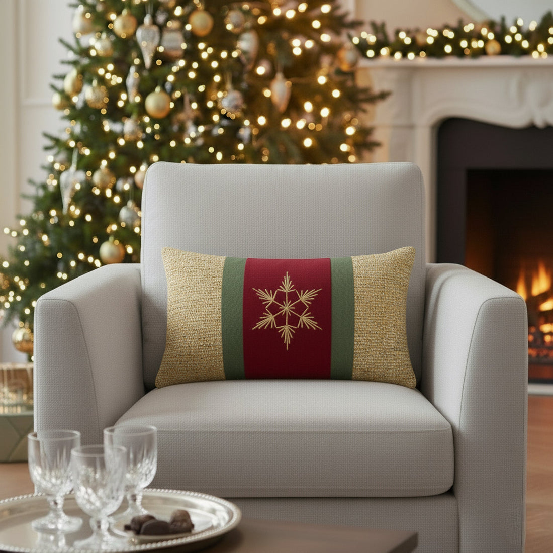 Elaine Smith Tradition Gold 12x20 lumbar outdoor pillow, gold - view 2