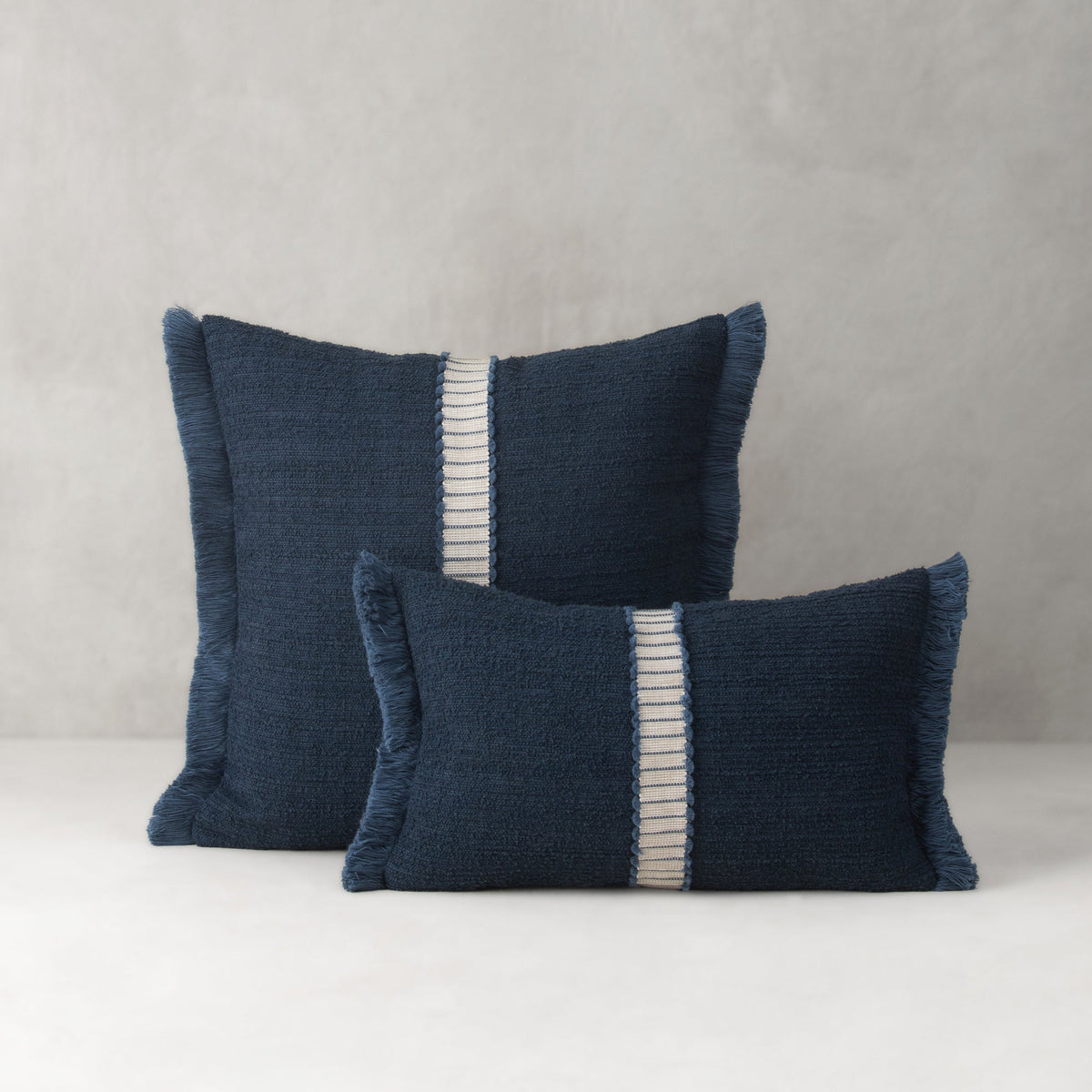 Elaine Smith Deluxe Indigo Outdoor Pillow