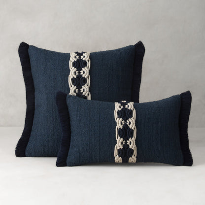 Elaine Smith Distinction Indigo Outdoor Pillow