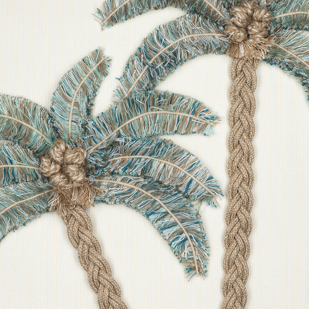 Elaine Smith Escape Aqua 22x22 outdoor pillow, aqua - view 6