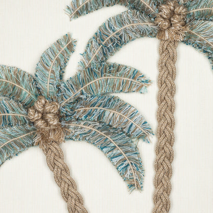 Elaine Smith Escape Aqua 22x22 outdoor pillow, aqua - view 6