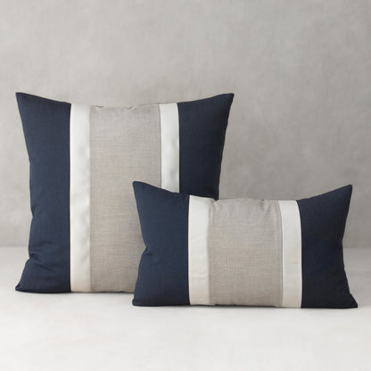 Elaine Smith Nevis Indigo outdoor pillow, navy - view 4