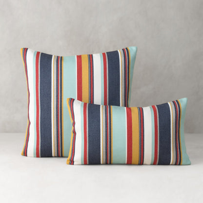 Elaine Smith Sicily Stripe Outdoor Pillow