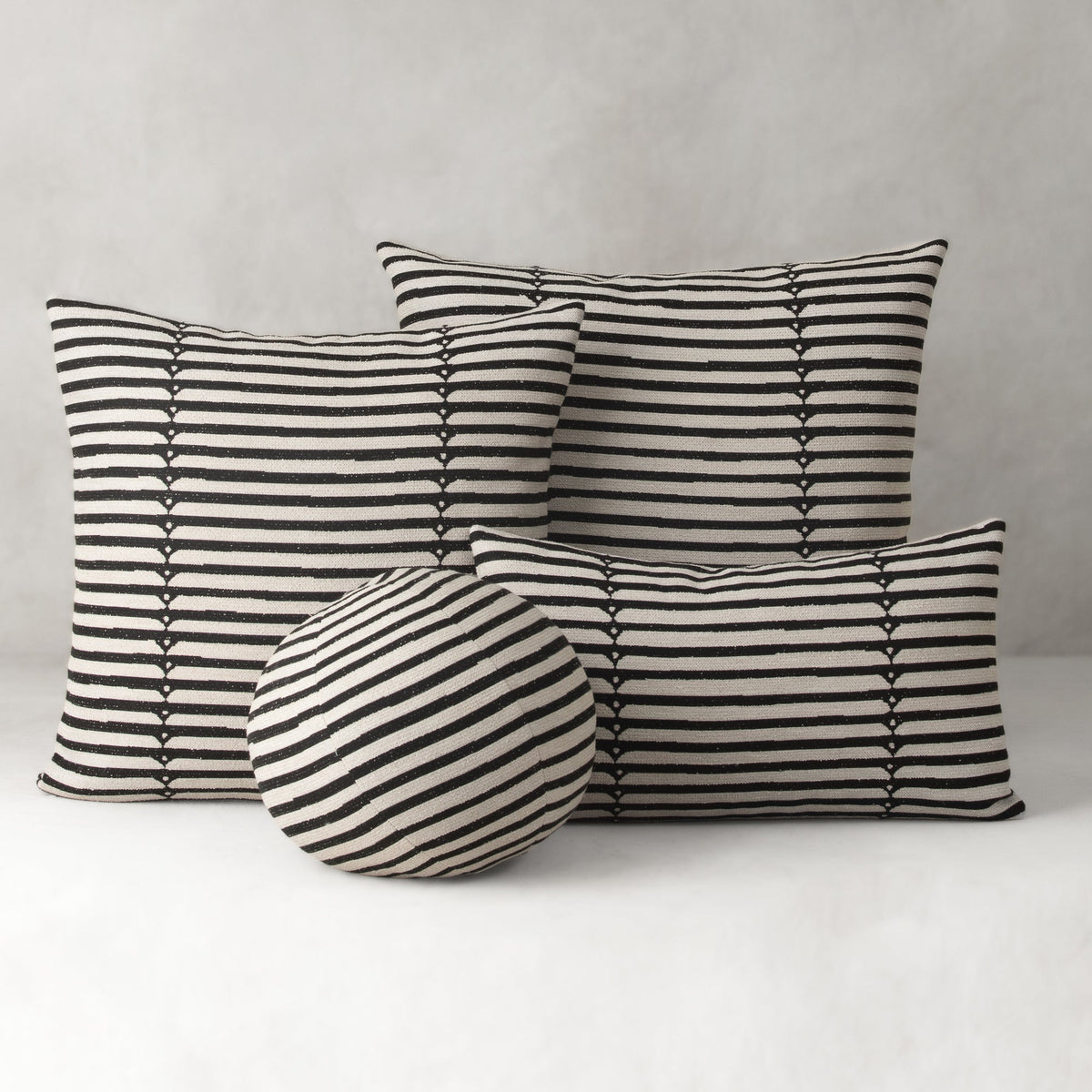 Elaine Smith Sincerity Ebony outdoor pillow, black - view 6