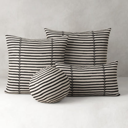 Elaine Smith Sincerity Ebony outdoor pillow, black - view 6
