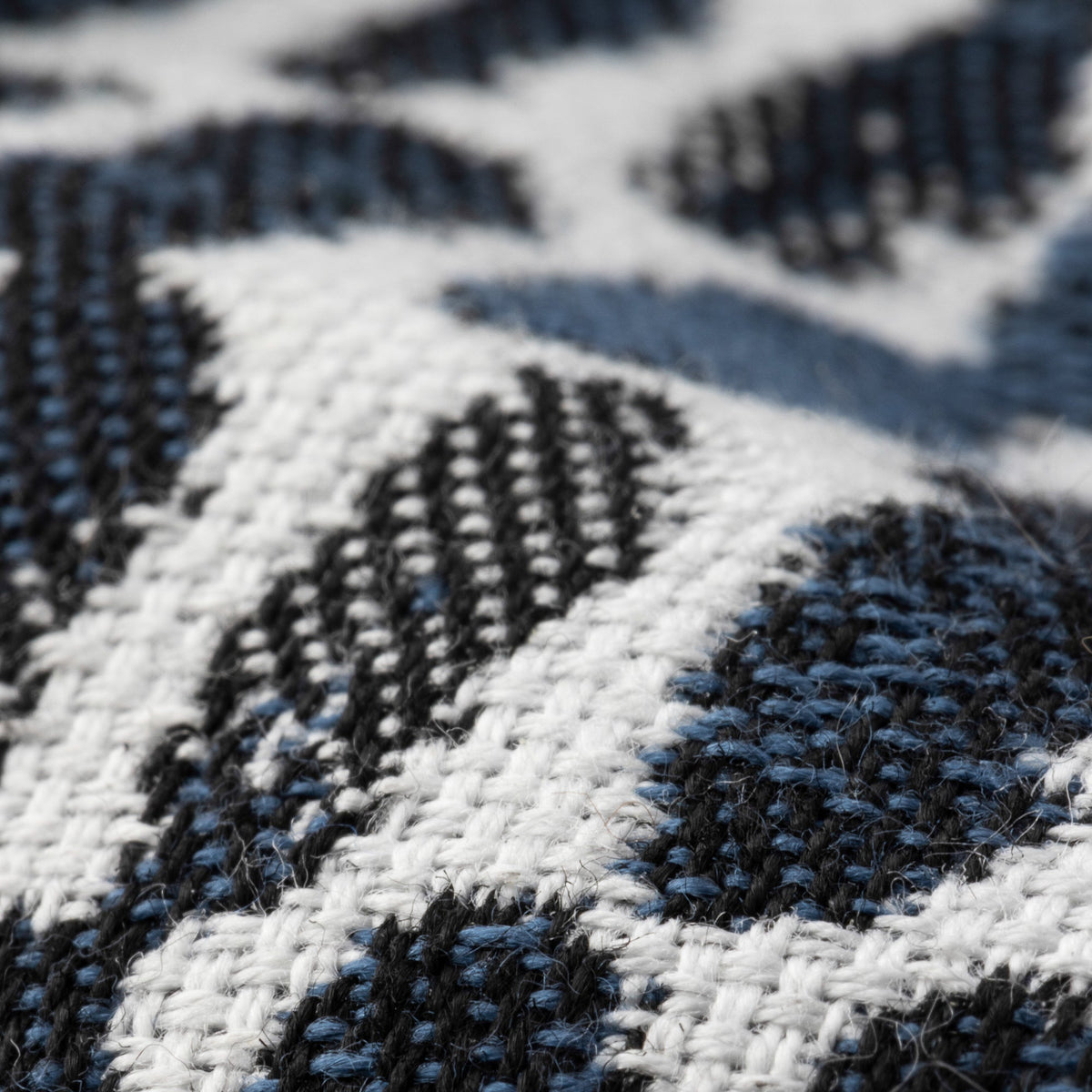 Elaine Smith Thumbprint Indigo outdoor pillow, navy - view 8