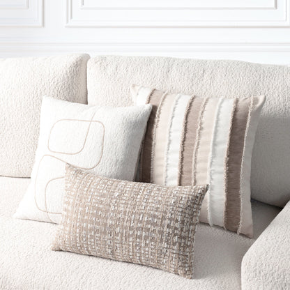 Elaine Smith Channel Sable outdoor pillow, brown - view 4