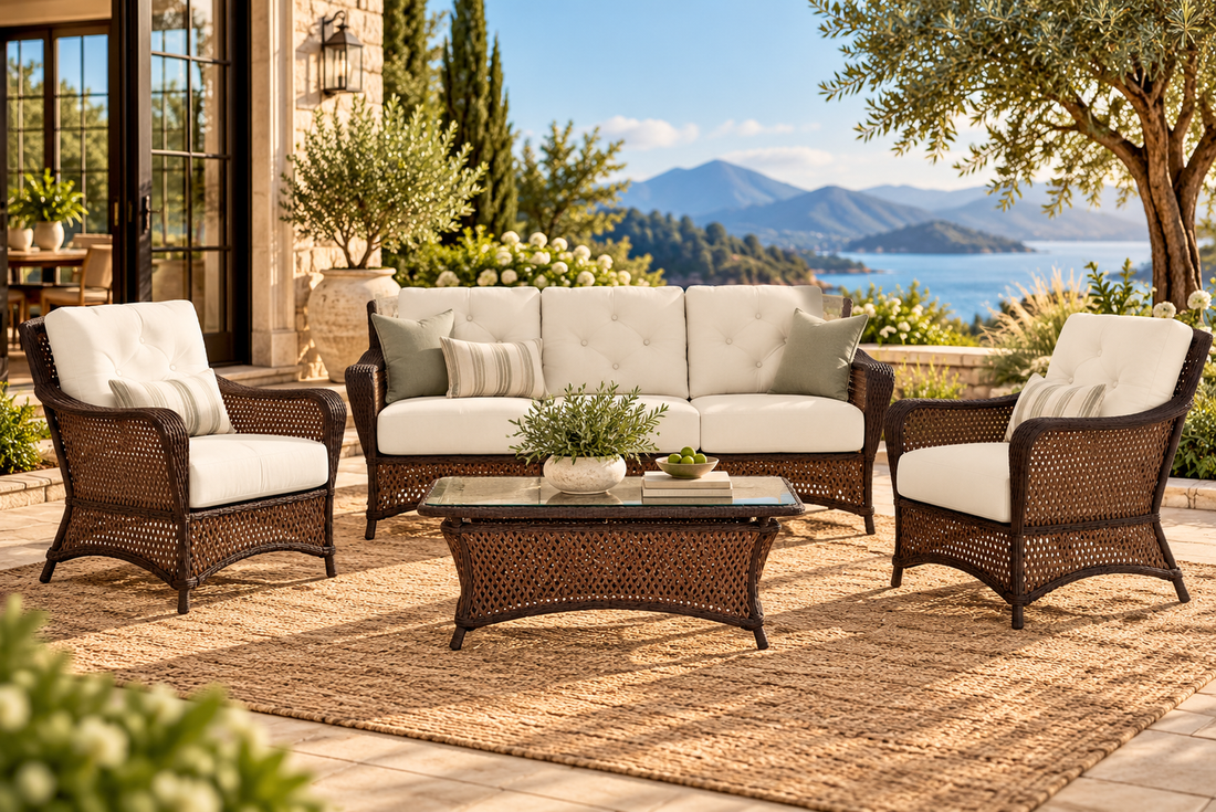 Lloyd Flanders Grand Traverse 4-Piece Living Room Set