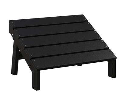 Berlin Gardens Mayhew Adirondack Folding Footstool in Black