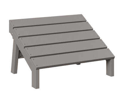 Berlin Gardens Mayhew Adirondack Folding Footstool in Light Gray