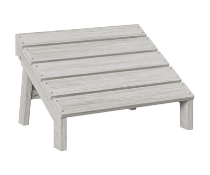 Berlin Gardens Mayhew Adirondack Folding Footstool in Seashell