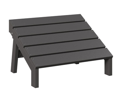 Berlin Gardens Mayhew Adirondack Folding Footstool in Smoke Gray