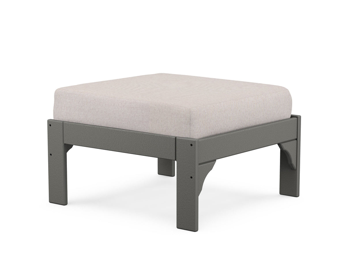 POLYWOOD Vineyard Deep Seating Ottoman in Slate Grey