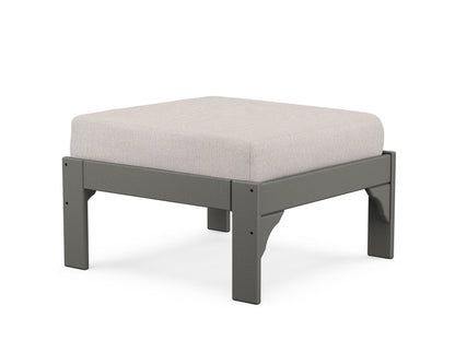 POLYWOOD Vineyard Deep Seating Ottoman in Slate Grey
