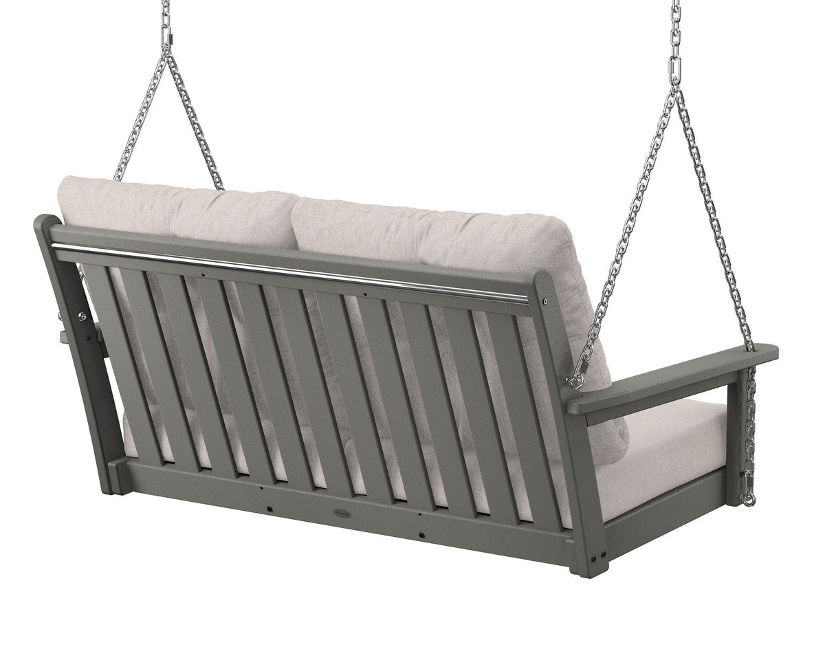 POLYWOOD Vineyard Deep Seating Swing in Slate Grey