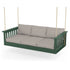 POLYWOOD Vineyard Daybed Swing in Green / Ash Charcoal