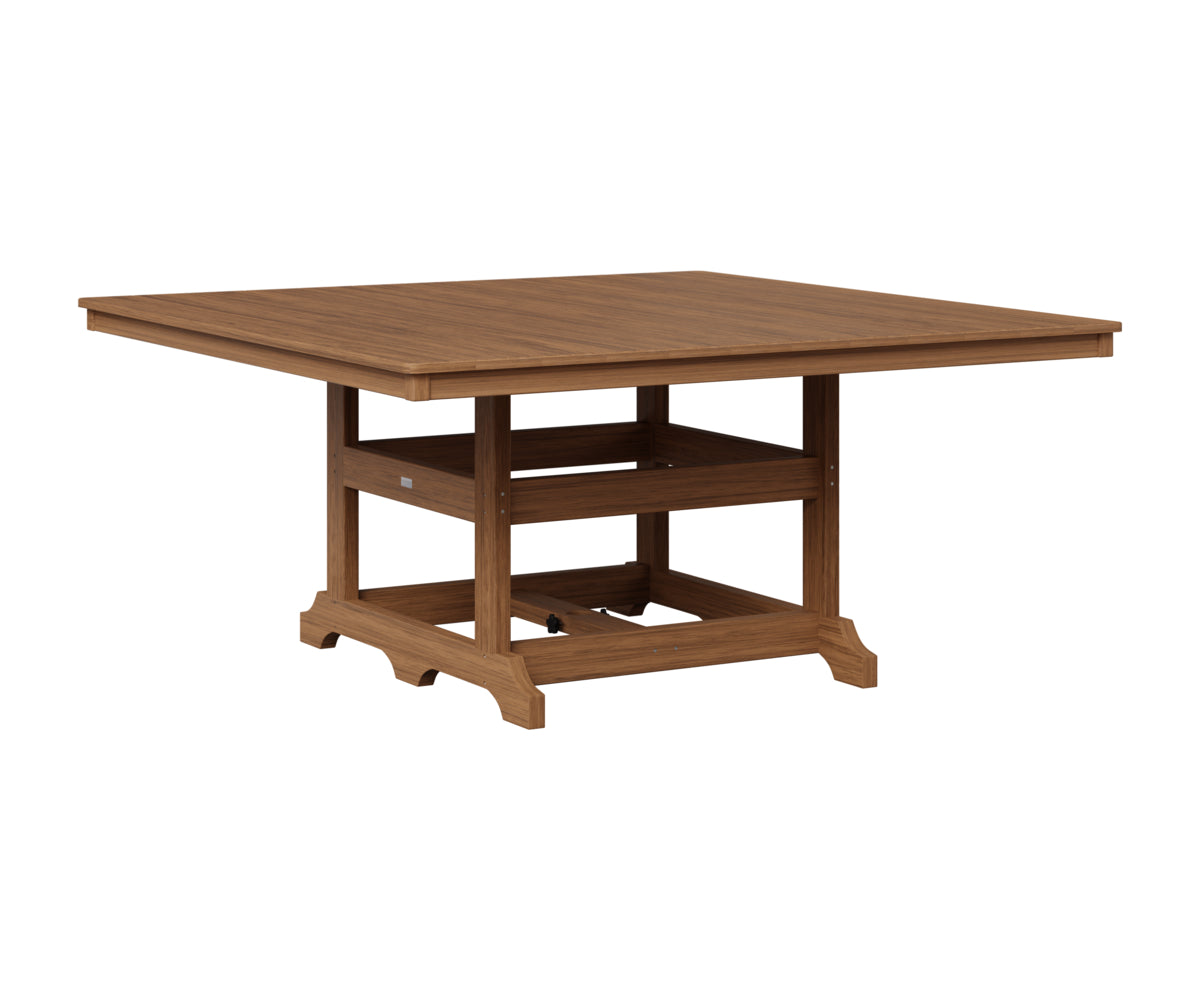Berlin Gardens Garden Classic 66" Square Table in Antique Mahogany