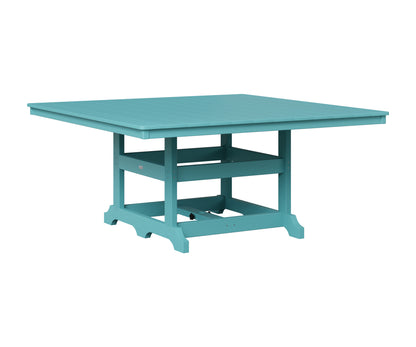 Berlin Gardens Garden Classic 66" Square Table in Aruba Blue