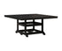 Berlin Gardens Garden Classic 66" Square Table in Black