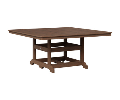 Berlin Gardens Garden Classic 66" Square Table in Brazilian Walnut