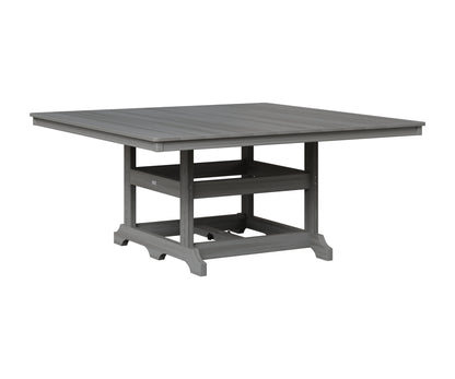 Berlin Gardens Garden Classic 66" Square Table in Driftwood Gray