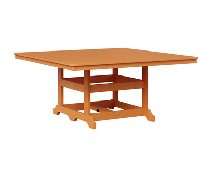 Berlin Gardens Garden Classic 66" Square Table in Mango Orange