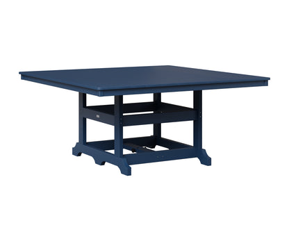 Berlin Gardens Garden Classic 66" Square Table in Navy Blue