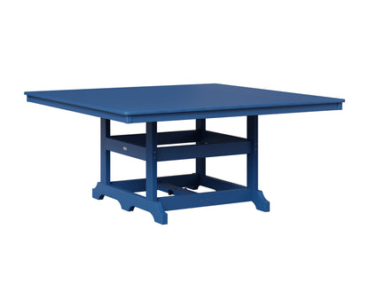Berlin Gardens Garden Classic 66" Square Table in Pacific Blue