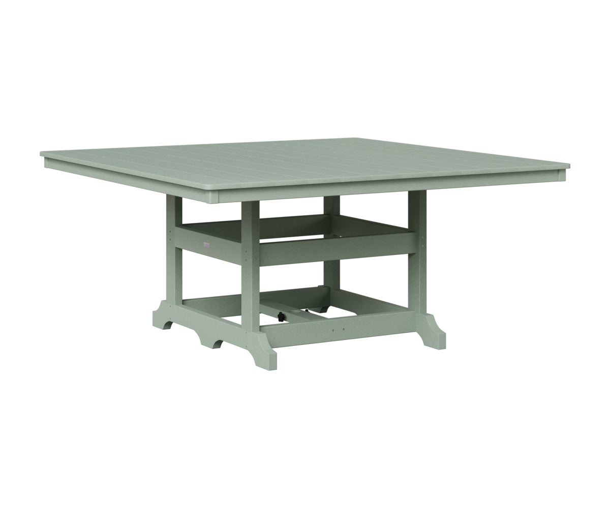 Berlin Gardens Garden Classic 66" Square Table in Sea Foam